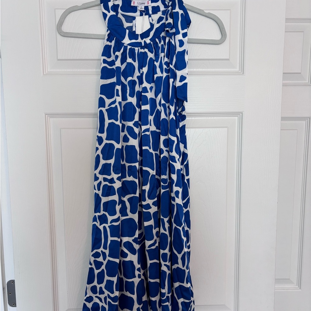Satin Giraffe Print Romper